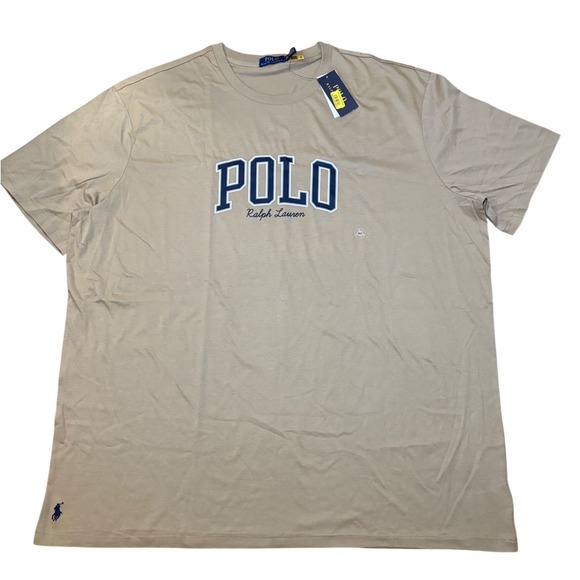 Polo Ralph Lauren Other - Polo Ralph Lauren Mens T Shirt Surrey Tan Short Sleeve Crew Neck Logo 3XLT